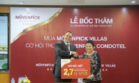 Chủ đầu tư Mövenpick Cam Ranh Resort tặng căn hộ 2.7 tỷ cho khách hàng