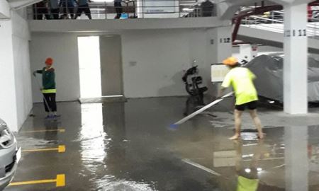 Nỗi lo của cư dân tại SaigonRes Plaza sau cơn mưa đầu mùa