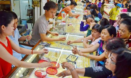 Vàng gửi trong ngân hàng giảm mạnh