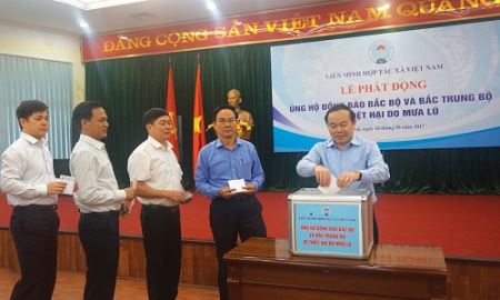 Liên minh HTX Việt Nam chung tay giúp sức đồng bào vùng lũ