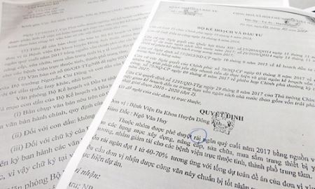 Chữ ký Bộ trưởng, con dấu của Bộ KH&ĐT bị giả mạo