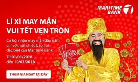 Lan tỏa may mắn cùng phong bao lì xì của Maritime Bank