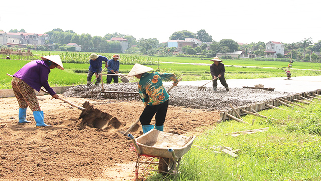 Lạng Giang “tăng tốc” về đích huyện NTM