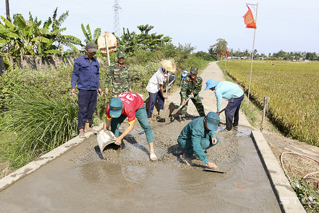 An Thạnh Tây nỗ lực “về đích” nông thôn mới