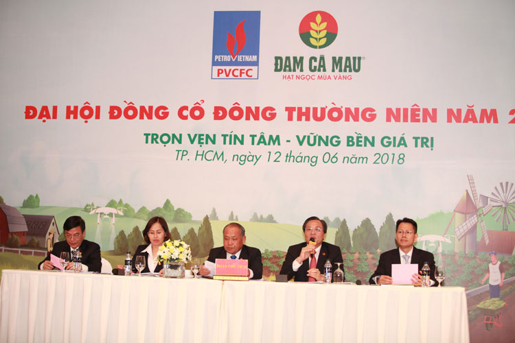 Phân bón Dầu khí Cà Mau tổ chức Đại hội đồng cổ đông thường niên 2018