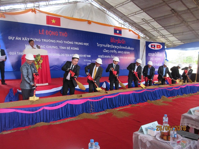 BIDV tài trợ xây dựng trường học tại Lào
