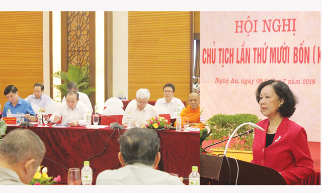 Chủ tịch Liên minh HTX Việt Nam Nguyễn Ngọc Bảo tham dự Hội nghị Đoàn Chủ tịch Trung ương MTTQ Việt Nam