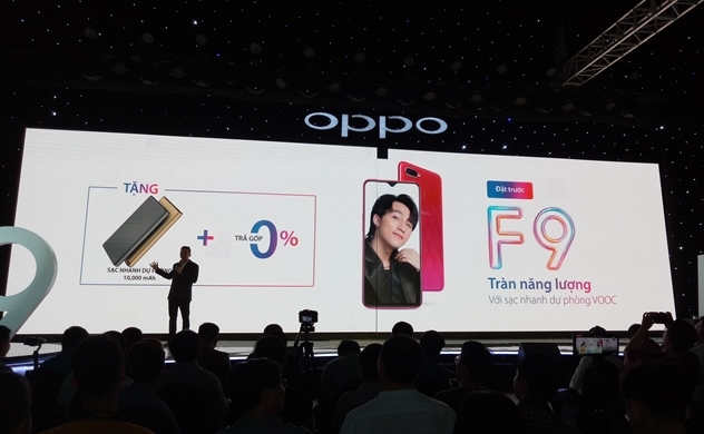 Oppo ra mắt F9, tích hợp công nghệ sạc nhanh VOOC