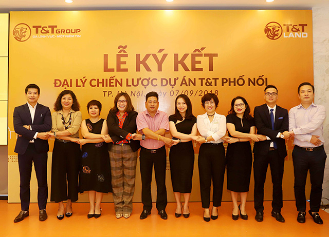 Cái bắt tay “win-win” giữa T&T Land và 5 đại lý phân phối dự án T&T phố Nối
