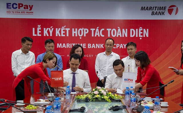 Maritime Bank hợp tác với ECPay hỗ trợ thanh toán tiền điện qua mã QR