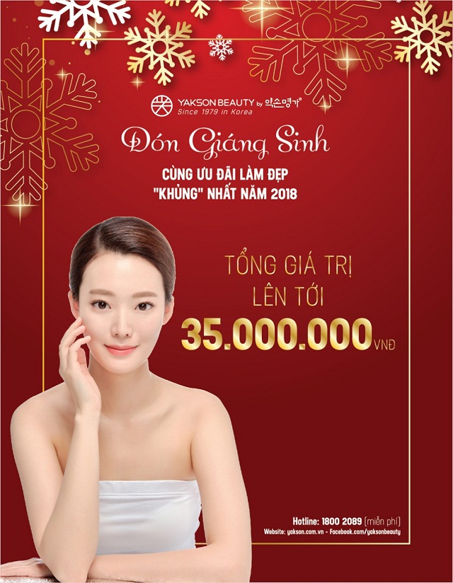 Tận hưởng ưu đãi mùa Noel cùng Yakson Beauty