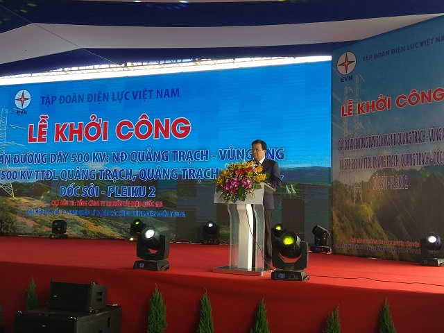 Khởi công đường dây 500kV mạch 3 tăng năng lực truyền tải điện quốc gia