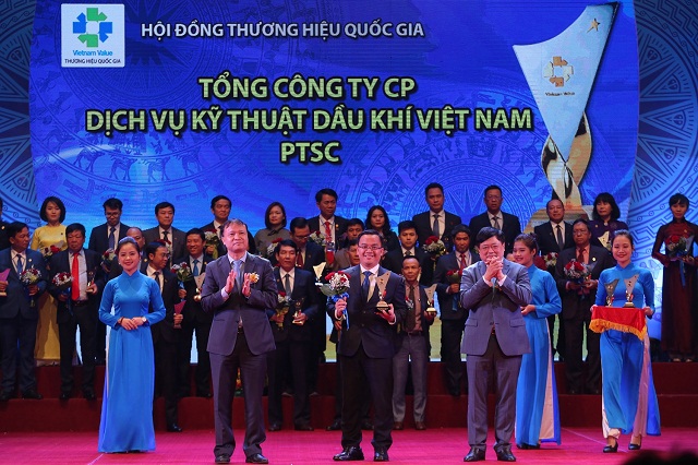PTSC vinh dự nhận sản phẩm Thương hiệu Quốc gia và Top 100 Sao Vàng Đất Việt 2018