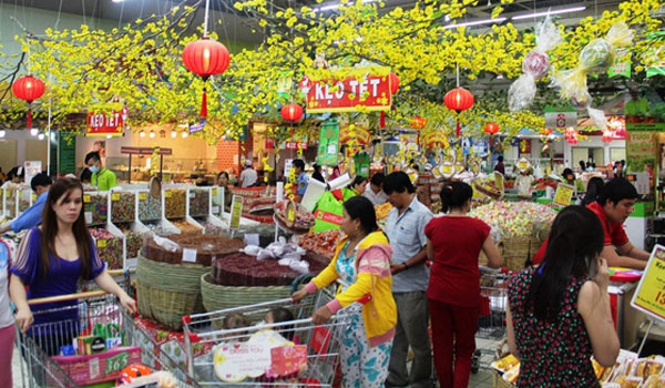 Doanh nghiệp tăng 20 - 25% lượng hàng hóa phục Tết Nguyên đán