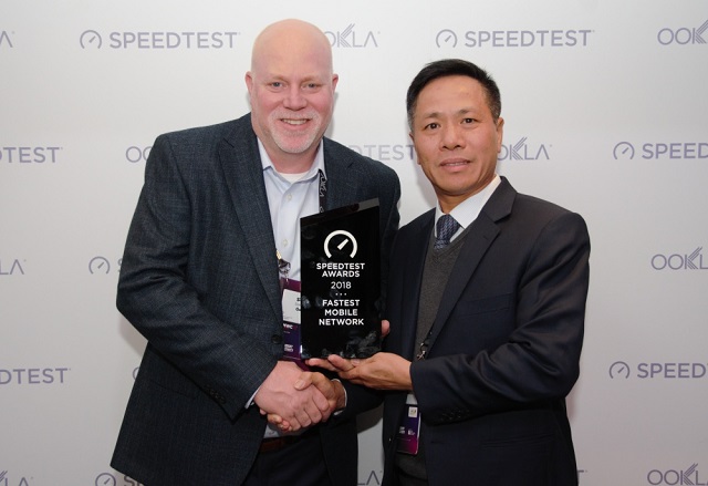 VinaPhone nhận giải thưởng Speedtest về nhà mạng có tốc độ 3G/4G số một Việt Nam