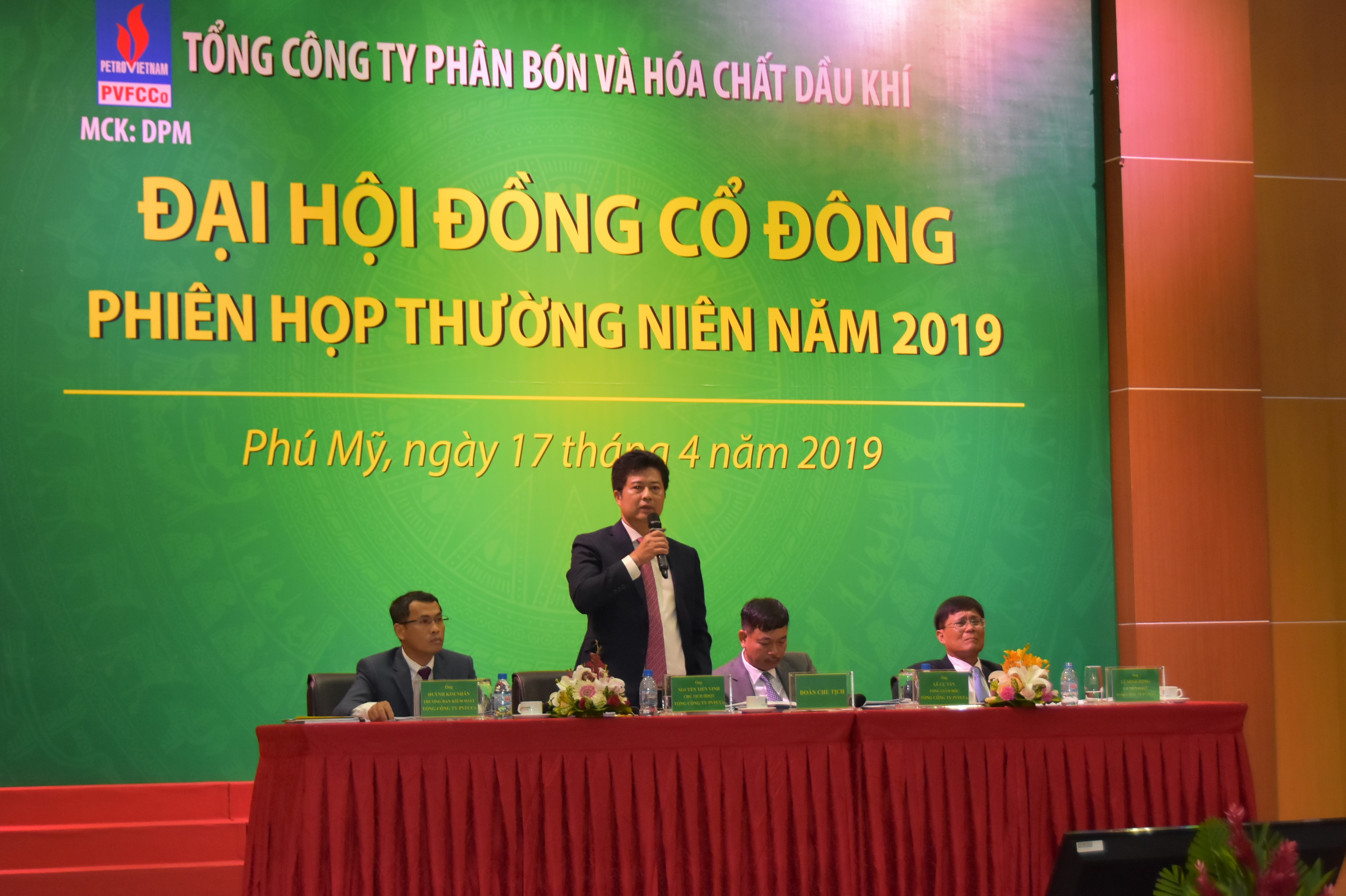 Đại hội đồng cổ đông DPM 2019: doanh thu 8.645 tỷ đồng, cổ tức 10%