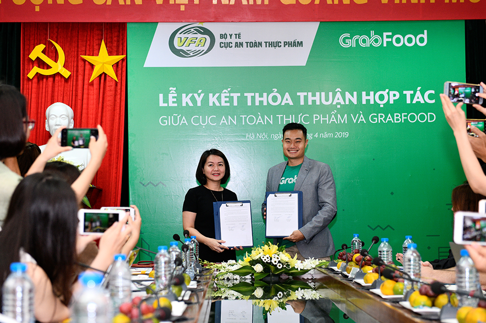 Grab hợp tác với  Cục An toàn thực phẩm để tuyên truyền về ATTP