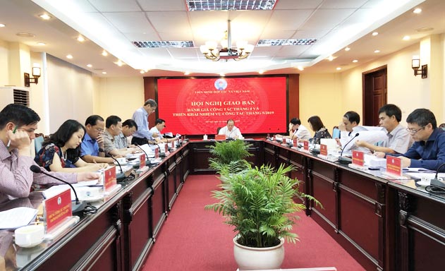 Giao ban tháng 4/2019: Tổ chức thành công nhiều hoạt động lớn
