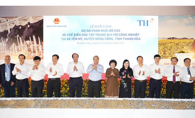 TH khởi công dự án chăn nuôi bò sữa và chế biến sữa tập trung với tổng vốn trên 3.800 tỷ đồng