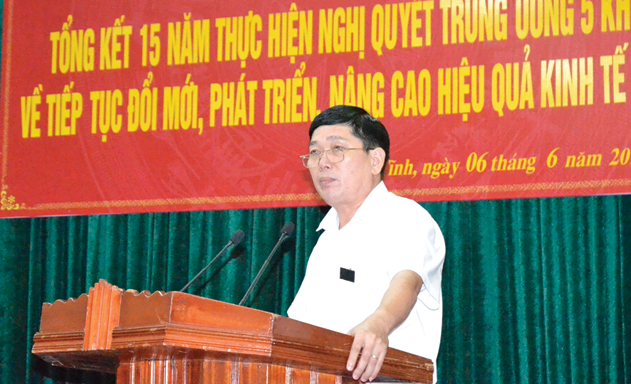Hà Tĩnh tổng kết 15 năm thực hiện Nghị Quyết TW 5 khóa IX