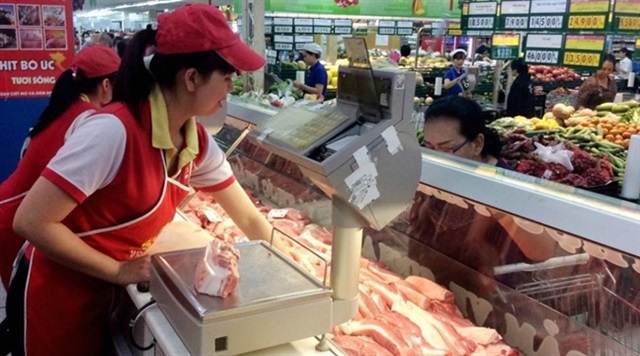 Giá bán lẻ thịt lợn tại Tp. Hồ Chí Minh ổn định