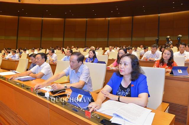 100% đại biểu tán thành thông qua Luật sửa đổi Kinh doanh bảo hiểm và Sở hữu trí tuệ