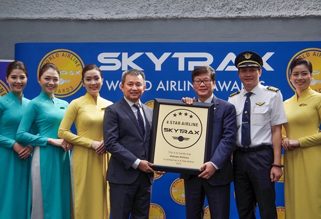 Vietnam Airlines nhận chứng chỉ hãng hàng không quốc tế 4 sao năm thứ tư liên tiếp