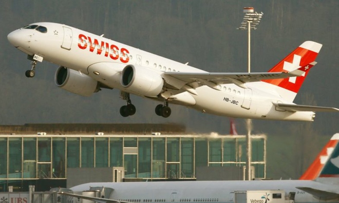 <p class="Normal">
<strong>13. Hãng hàng không quốc tế Thụy Sĩ</strong></p><p class="Normal">Xếp hạng năm 2018: thứ 12</p><p class="Normal">Năm 2019, Swiss International Airlines đã giành được danh hiệu chương trình hạng nhất tốt nhất trên thế giới. Photo: Arnd Wiegmann/Reuters</p>