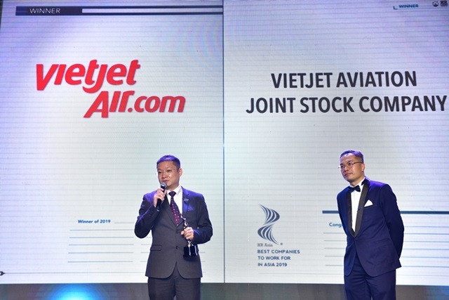 Vietjet Air lọt top 'Nơi làm việc tốt nhất châu Á'