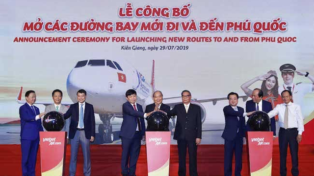 Vietjet Air công bố kế hoạch khai thác 6 đường bay đến và đi Phú Quốc