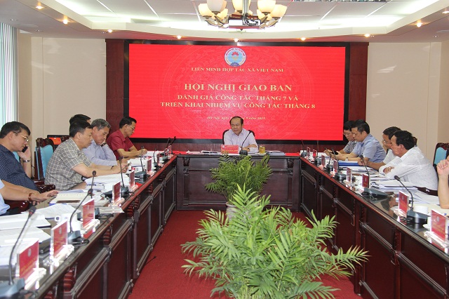 Liên minh HTX Việt Nam đánh giá công tác tháng 7 và triển khai nhiệm vụ tháng 8