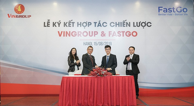 Vingroup hợp tác với FastGo tham gia thị trường xe công nghệ