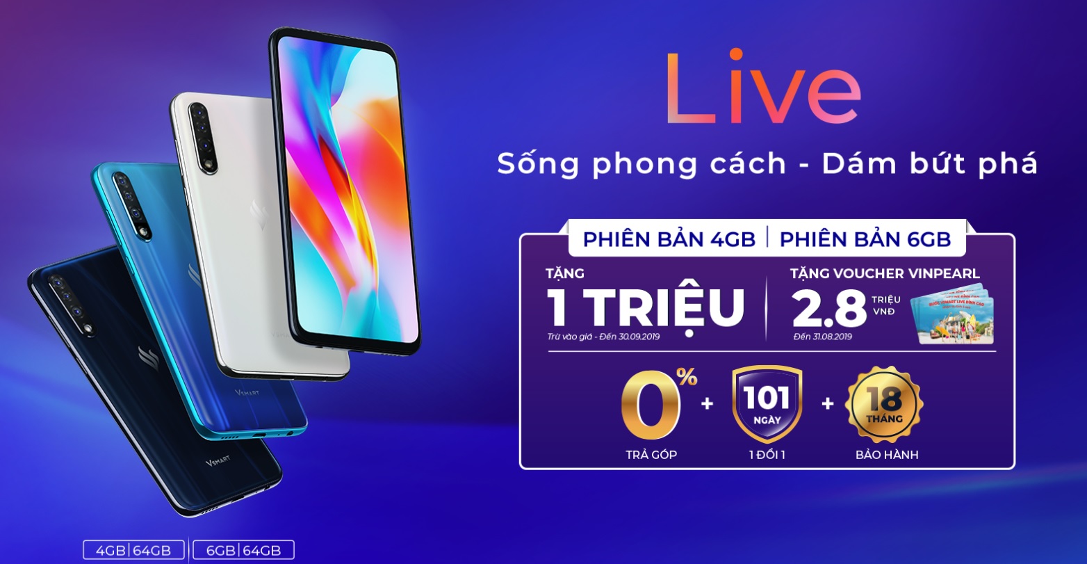 5 ưu điểm vượt trội của smartphone Vsmart Live