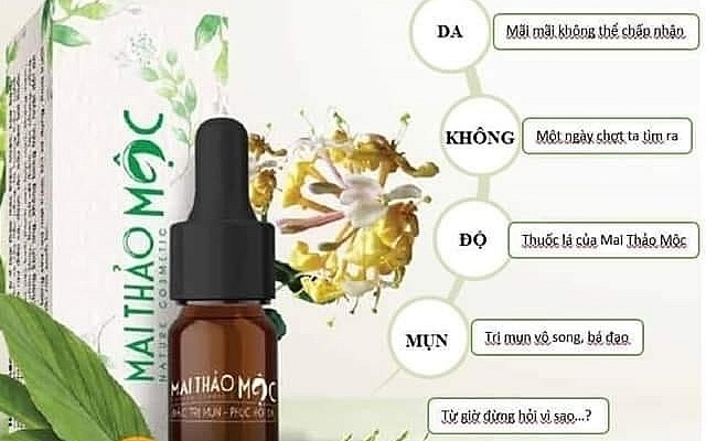 Thu hồi mỹ phẩm Mai Thảo Mộc Nature Cosmetic của Công ty Mai Mai Phương do chất lượng kém