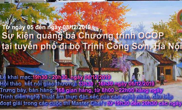 Quảng bá Chương trình OCOP tại tuyến phố đi bộ Trịnh Công Sơn, Hà Nội