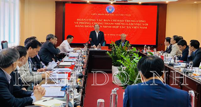 VCA làm việc với Ban chỉ đạo trung ương về phòng, chống tham nhũng