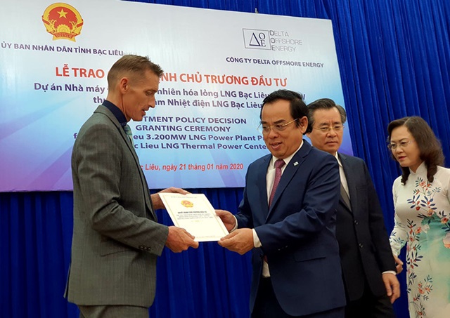 Nhà máy điện khí tự nhiên hóa lỏng 4 tỷ USD tại Bạc Liêu được cấp phép