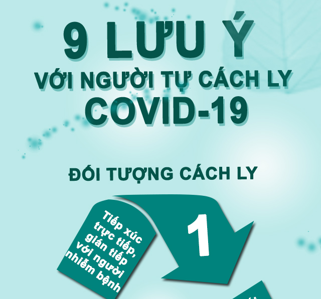 9 nguyên tắc cho người cách ly Covid-19 tại nhà