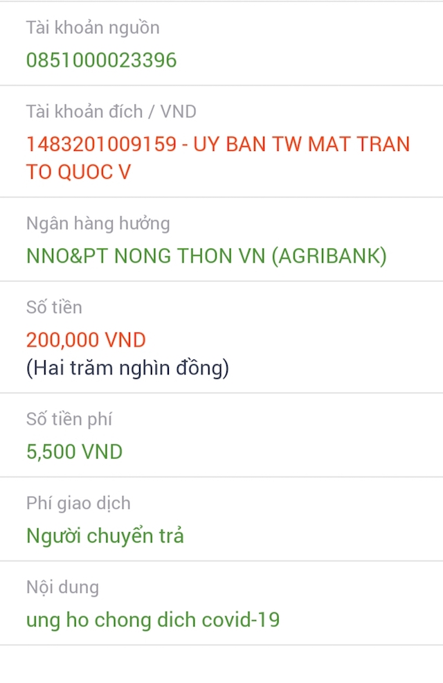 Ngân hàng có nên thu phí chuyển tiền ủng hộ phòng chống dịch Covid-19?