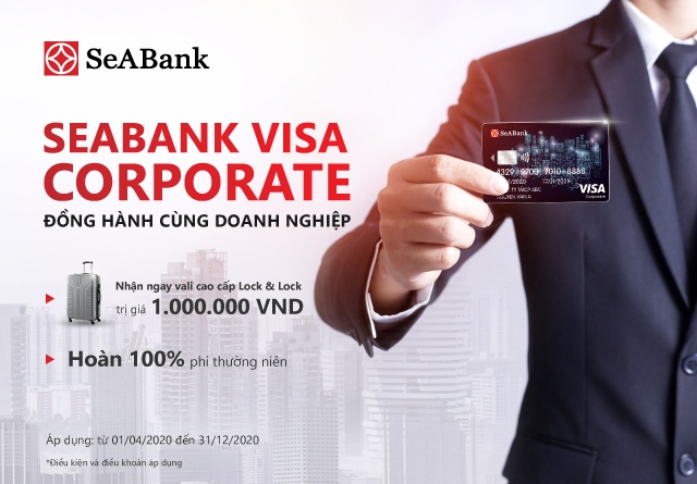 Nhận ngay vali sành điệu khi mở thẻ SeABank Visa Corporate
