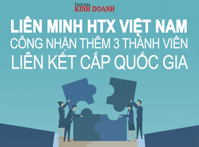 Liên minh HTX Việt Nam công nhận thêm 3 thành viên liên kết cấp quốc gia