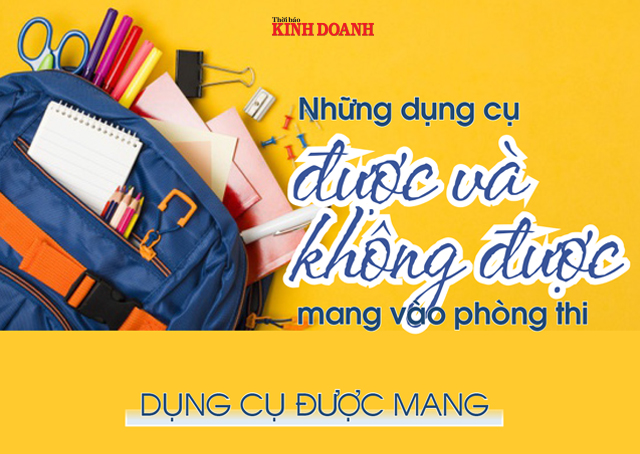 Thi tốt nghiệp THPT 2020: Những dụng cụ được mang và không được mang vào phòng thi