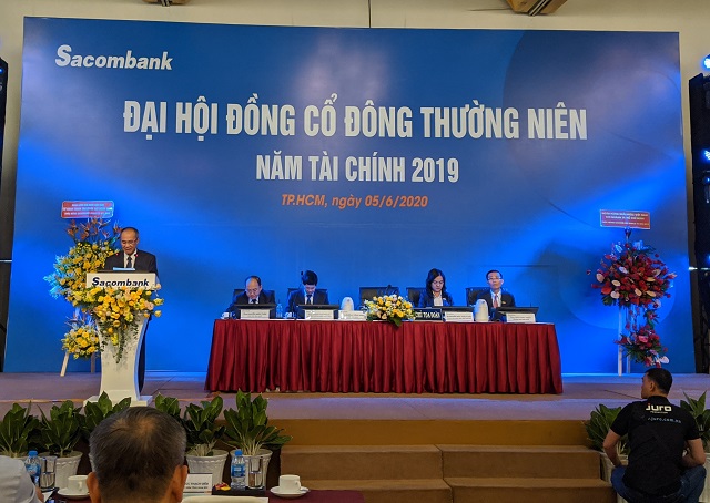 ĐHĐCĐ Sacombank: Cổ đông đề nghị chia cổ tức từ 3-5%
