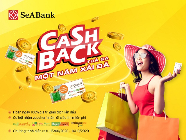 “Cashback thả ga – Một năm xài đã” cùng thẻ SeABank