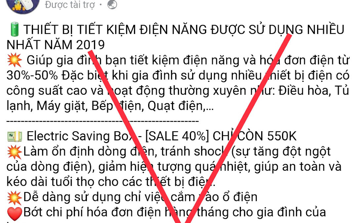 Nhiều người bị lừa khi mua thiết bị 'siêu tiết kiệm' điện