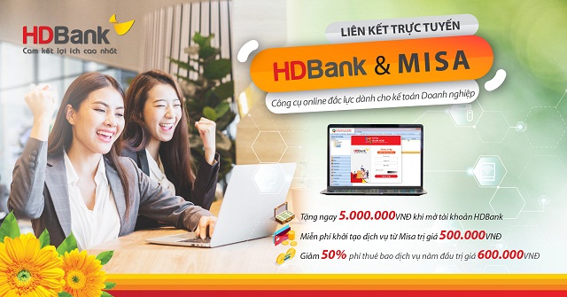 HDBank và MISA kết hợp triển khai dịch vụ ngân hàng số