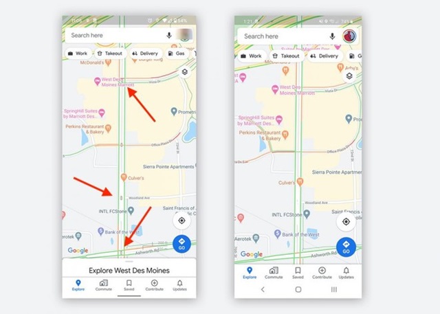 Google Maps thử nghiệm hiển thị đèn giao thông trên Android
