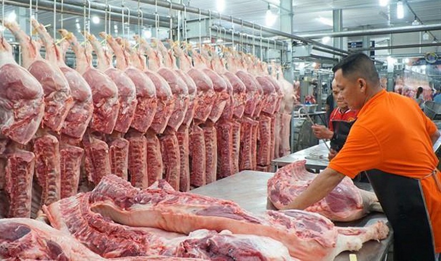 Nhập khẩu thịt lợn tăng gấp hơn 2 lần so với cùng kỳ