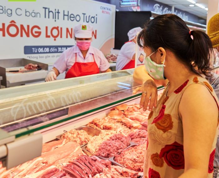 GO!/Big C bán thịt heo tươi không lợi nhuận để hỗ trợ người tiêu dùng trong bối cảnh dịch COVID-19