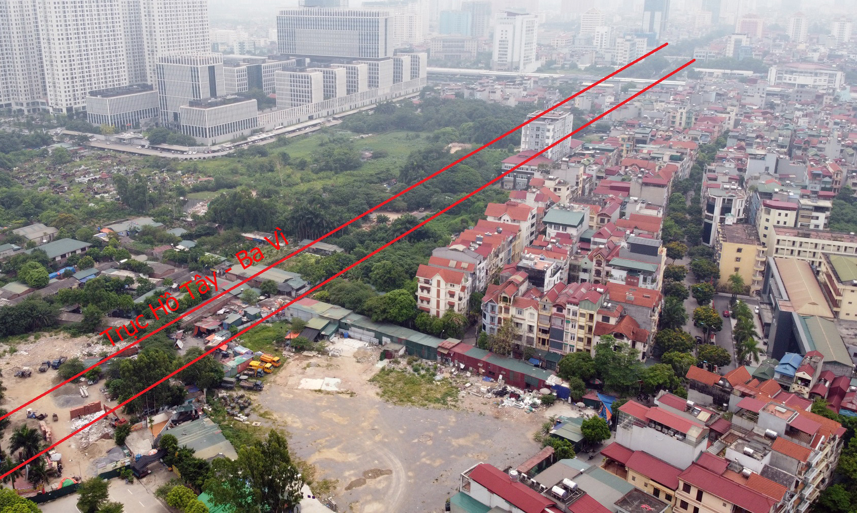 Bộ Xây dựng nói gì về dự án trục Hồ Tây - Ba Vì đi qua khu tái định cư?